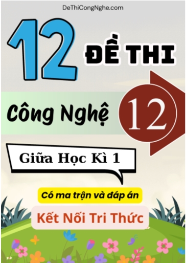 Bộ 12 Đề thi Công nghệ Lớp 12 giữa học kì 1 có ma trận và đáp án (Kết nối tri thức)