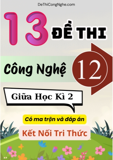 Bộ 13 Đề thi Công nghệ Lớp 12 giữa học kì 2 có ma trận và đáp án (Kết nối tri thức)